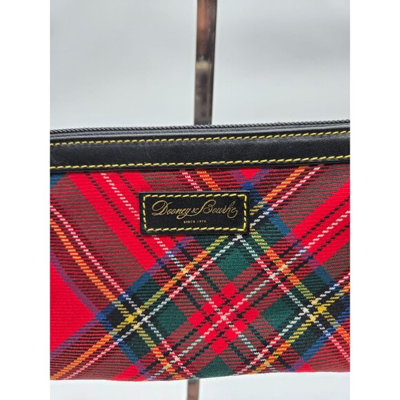 Dooney & Bourke Red Tartan Large Wristlet Clutch - Picture 2 of 8